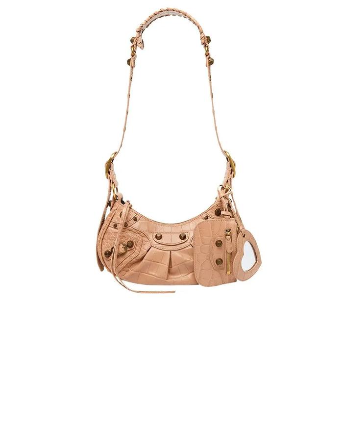 Geeluxury Le Cagole XS Croco Beige