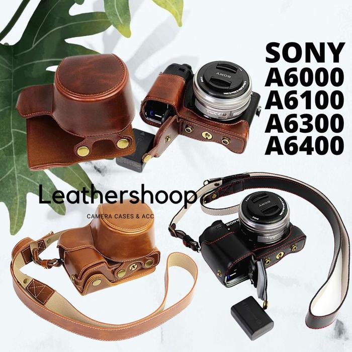 Cover SONY A6000 A6100 A6300 A6400 Leather Case Premium