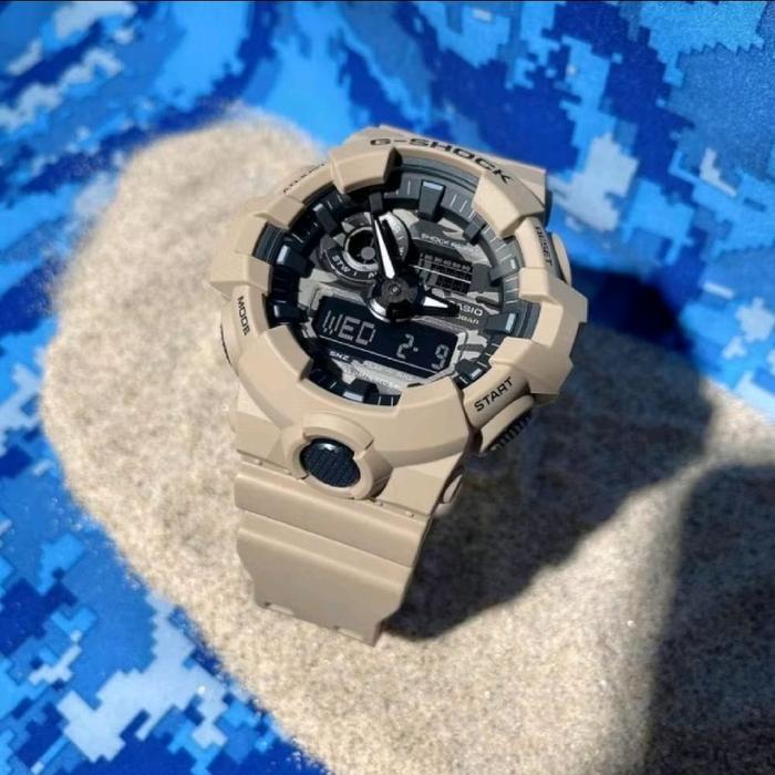 CASIO GSHOCK G-SHOCK GA-700CA-5ADR-5522 JAM TANGAN 100% ORIGINAL warna KHAKI