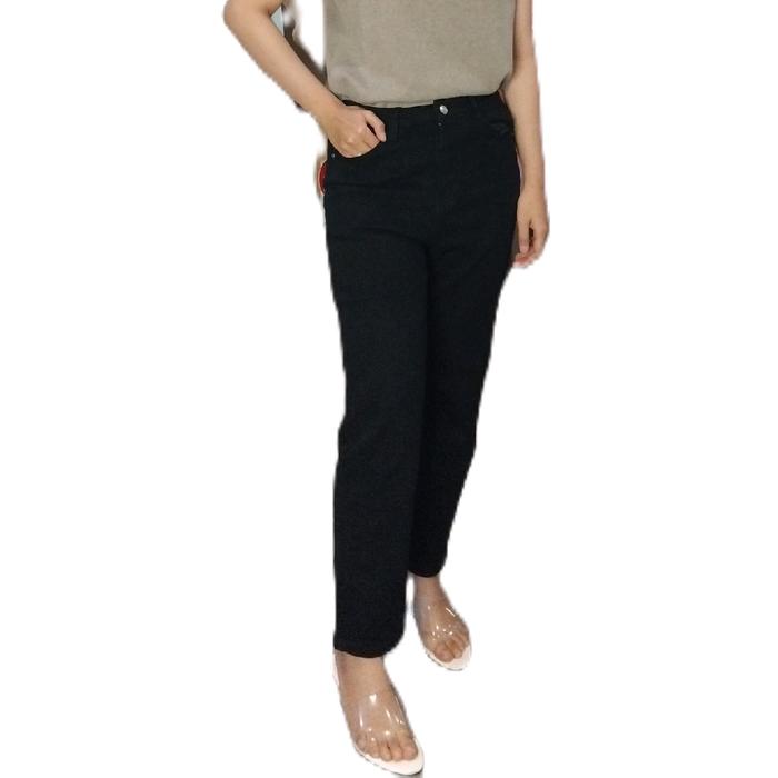 Celana jeans  Panjang Wanita bkk by YME Hitam