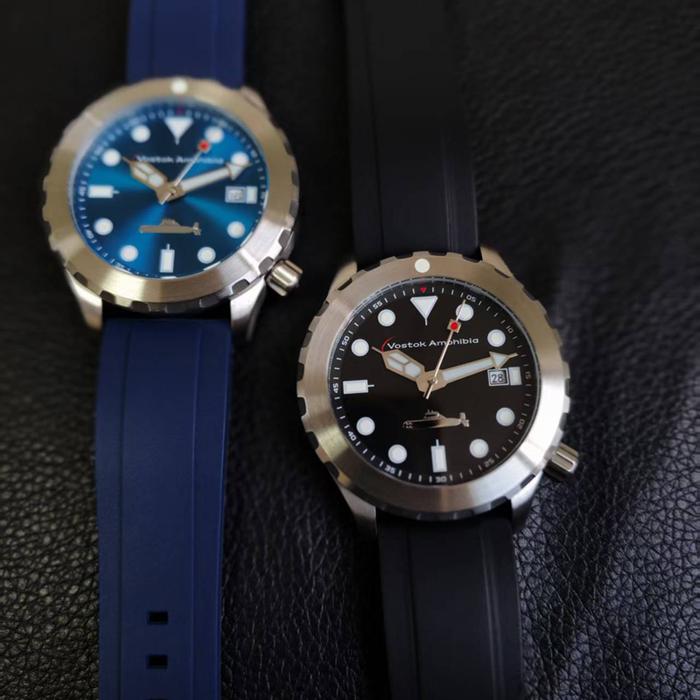 Steel Mechanical Watches Men Diver Automatic Watch Japan Miyota Movement 8215 Vostok Amphibia Wristw