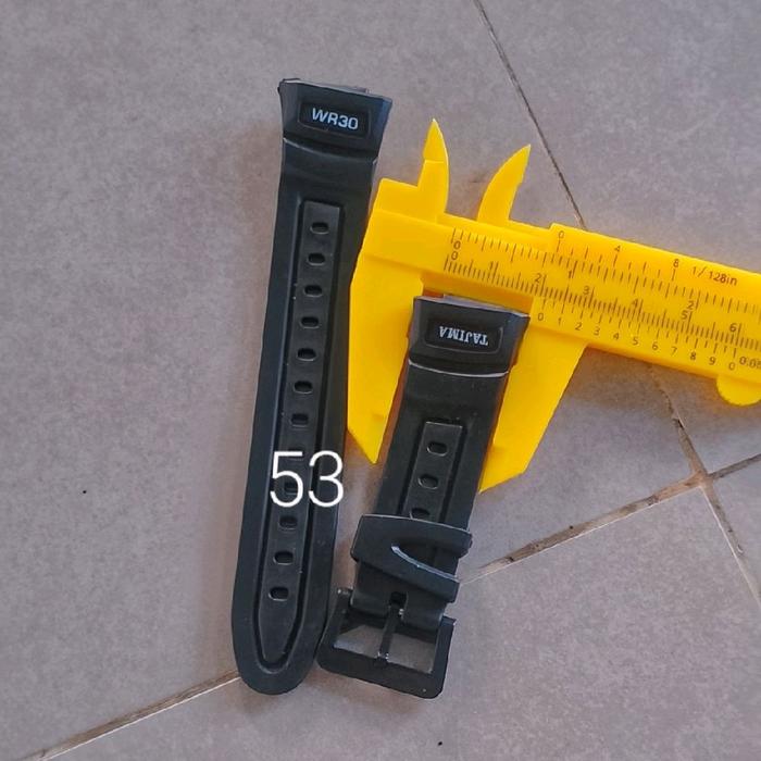 strap rubber jam tangan tajima 22mm second asli ori no 53