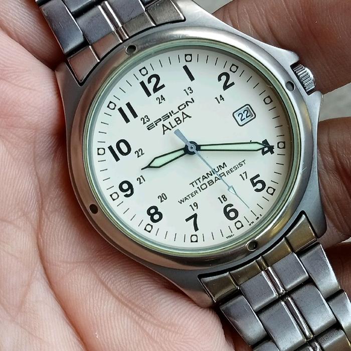 Alba military quartz epsilon titanium original