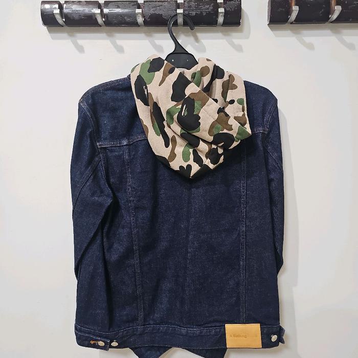 jaket bathing ape M bape hoodie jeans original 100%