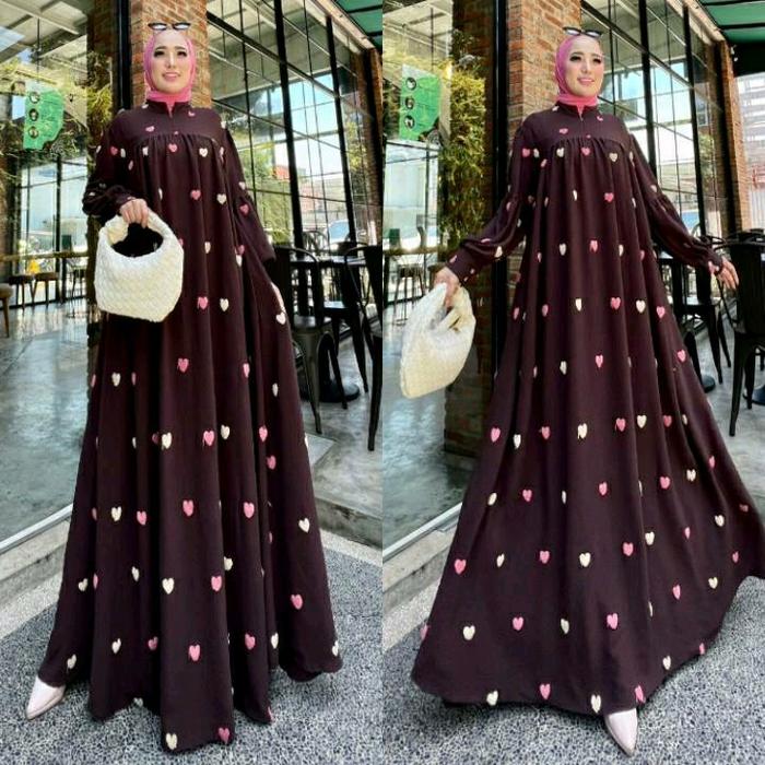 NANIA Dress Crincle by GLAMZ | Maxi Bunga | | Dress Crincle | | Maxi Wanita | | Maxi JUMBO |