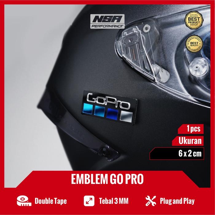 NSA Emblem Motor Stiker Timbul 3D motor Gopro Logo Go Pro Bukan Sticker Atau Stiker Gopro Stiker Cut