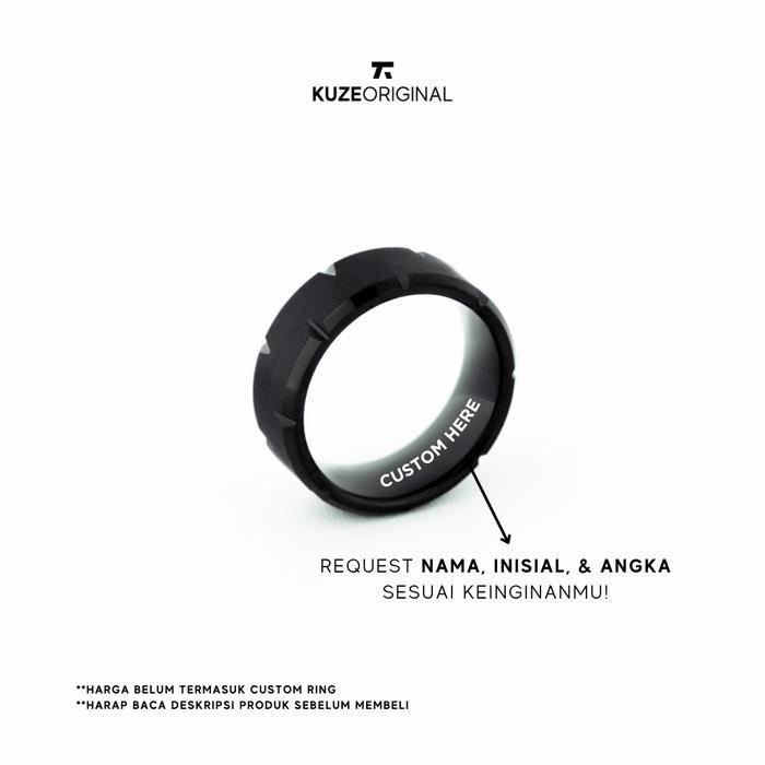 Kuze Cincin Tungsten Anti Gores & Anti Karat Stylish Minimalis - Euric Ring