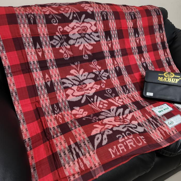 Spesial Sarung Ma'Ruf Kualitas Export Bahan Sutra & Mercerized Sutra Sintetis, Menggunakan Teknik At