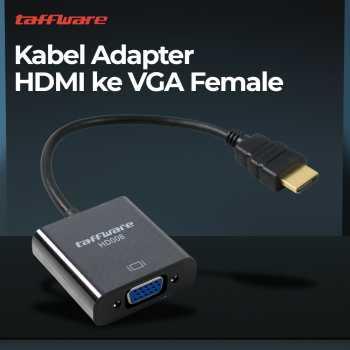 Adaptor HDMI ke VGA Female - HD008 KABEL CABLE HDMI KE HDMI TO VGA = INPUT HDMI KE OUTPUT VGA MURAH 