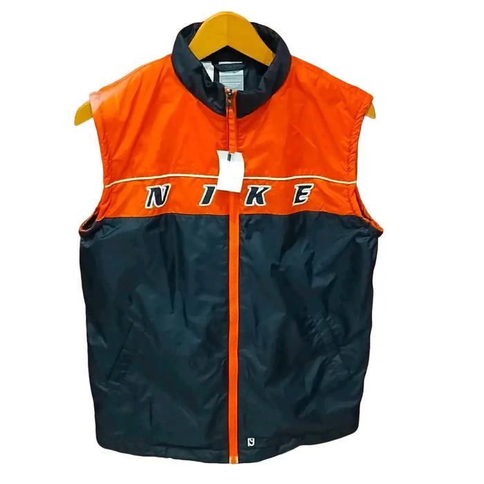 rompi vest vintage nike center logo