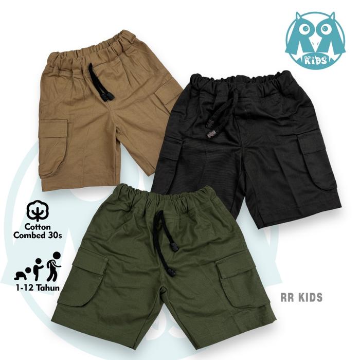 HOT PROMO Celana Pendek Anak Cargo Kids Bahan Chino Premium Import kain katun premium,kwalitas terja