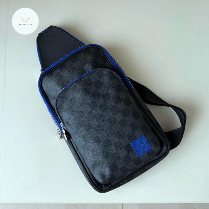 LV New Sling Avenue Damier ( with Blue accent )