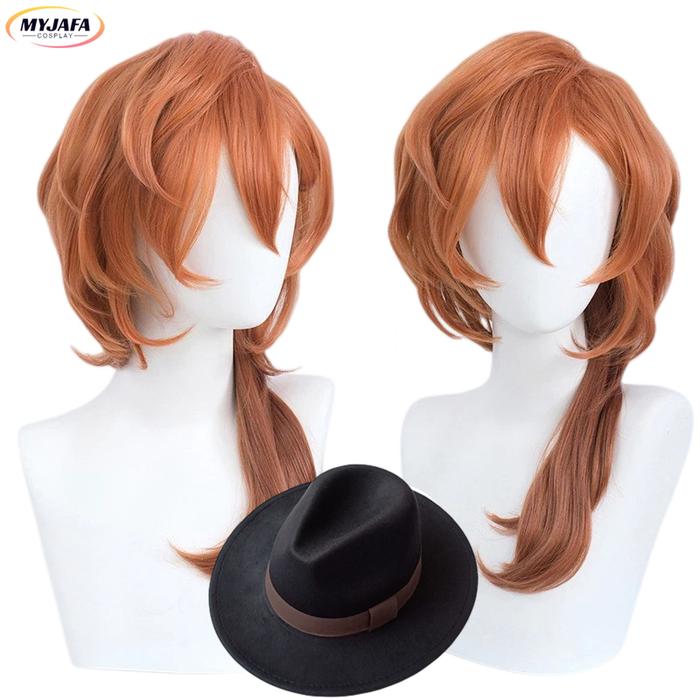 Wig Cosplay Chuya Nako Stray Dogs kualitas sangat tinggi Wig rambut