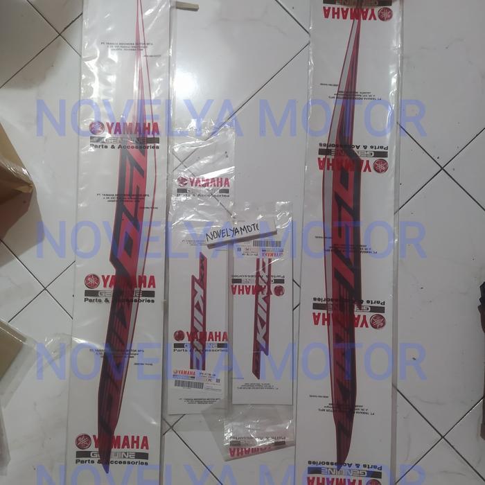 GRAPHIC GRAFIK STRIPING STIKER BODY BELAKANG MXKING MX KING MERAH DOFF [NTS]