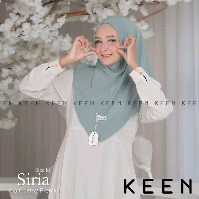 Hijab instan nonped siria jersey super premium original by keen hijab malay non ped best seller  Cas