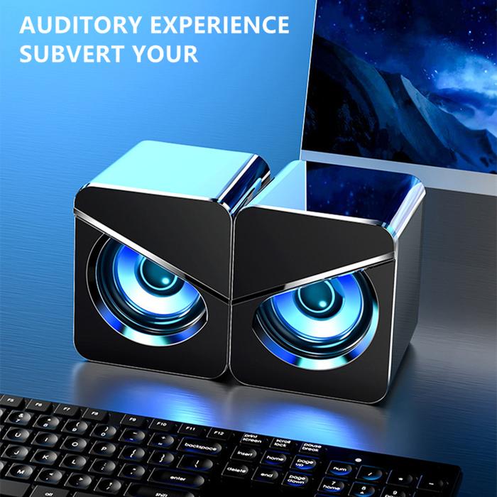 Mini Computer Speaker USB Wired Speakers 3D Stereo Sound Surround