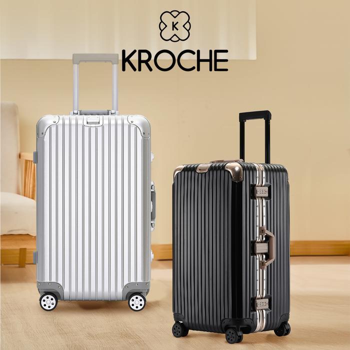 Kroche - Koper Kabin Bagasi 22/32 Inch TSA Lock Koper Fiber Polycarbonate Tahan Banting