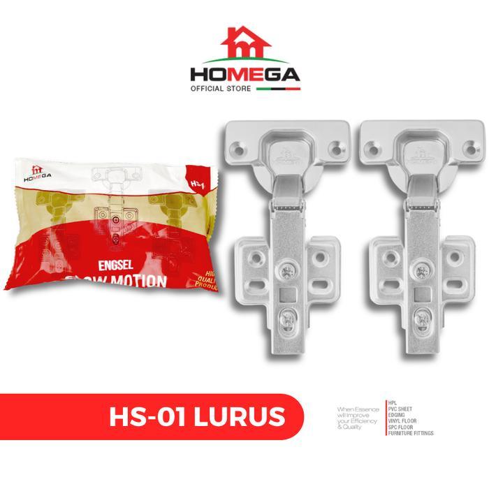 HOMEGA Engsel Sendok HS Slow Motion Soft Close - 1 Set (2 Pcs)