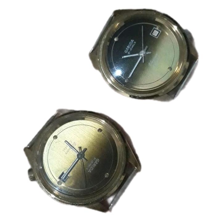Garuda Jam Tangan Original Swiss Vintage Sistem Putar Gold Plate Anti Luntur Kondisi Baru NOS Tidak