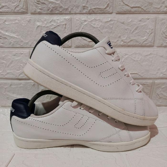 Sepatu Sneakers Prospecs Casual Leather white navy size - 42,5