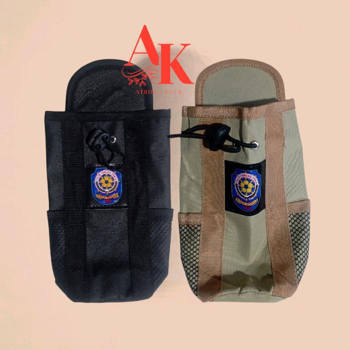 AK Airsoft Cell Tas Penyimpanan Senjata Airsoft Tas botol minum dengan Logo embos Satpol-PP dan Desa