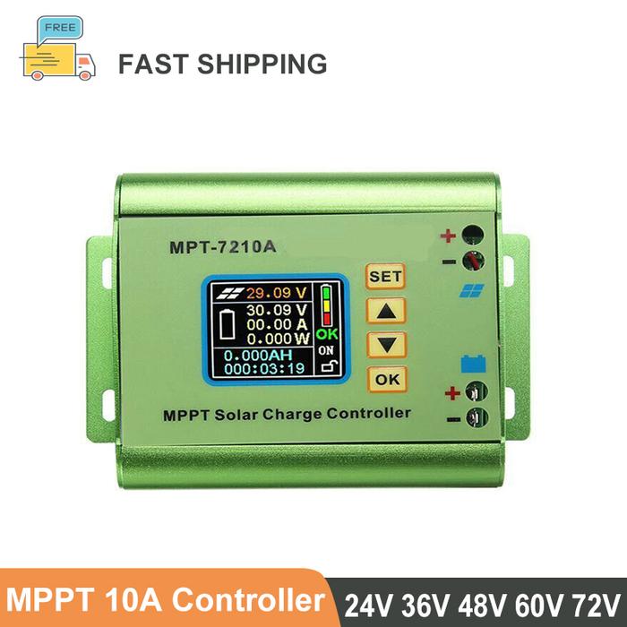 PowMr 10A MPPT Solar Charge Controller Fit For 24V 36V 48V 60V 72V