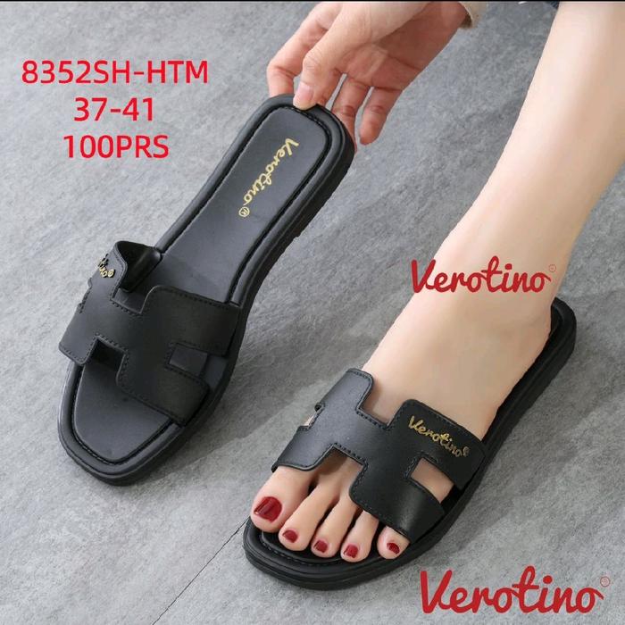 Verotino Sandal Jelly Karet Wanita Selop Htm 13.8325SH-Htm Bahan Import Nyaman Anti Air Ukuran 37-41