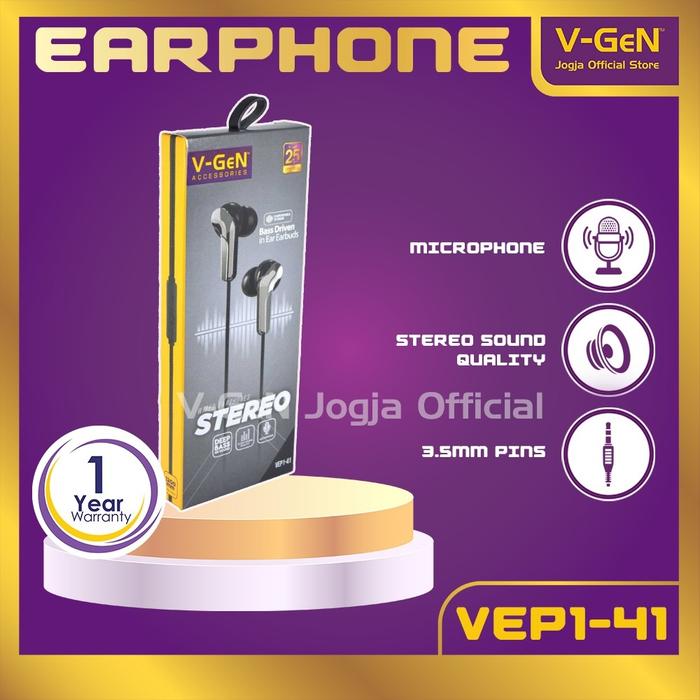 [HWARTZ] Handsfree V-GeN VEP1-41 Wired Earphone Headset