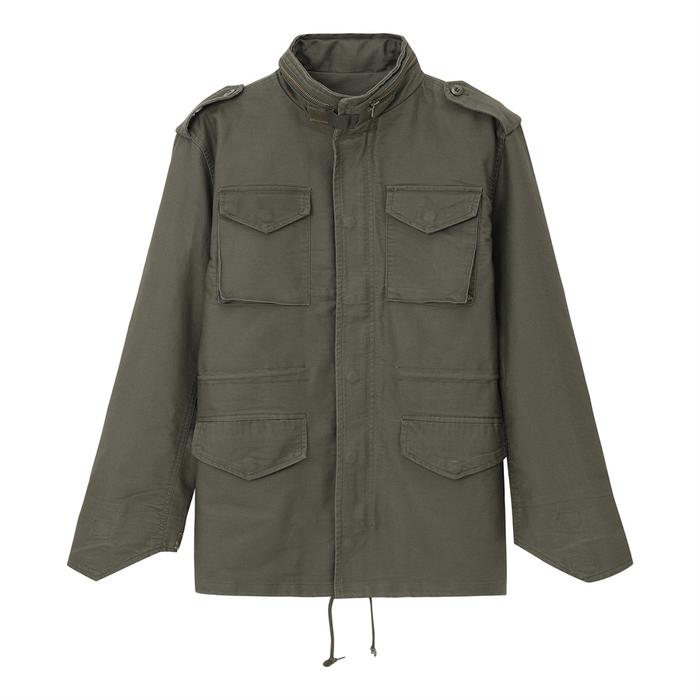 2025 Fall Oversized Vintage US Army Air Force Olive Green Military M65 Field Jacket Without Padding 