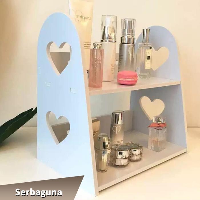 CozyCraft - Rak Meja Tempat Kosmetik Makeup Skincare Botol Parfume Tempat Penyimpanan Mainan Pajanga