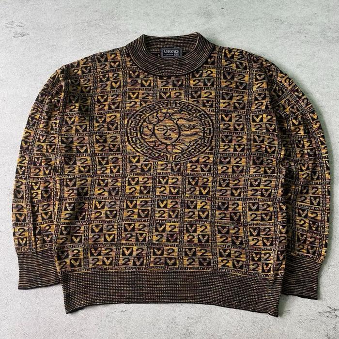 vintage Versace V2 monogram sweatshirt authentic original