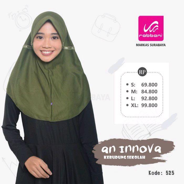 Rabbani Krd Innova | Innova Army | 100% Ori | Diskon spesial 50% | Kerudung instan Rabbani