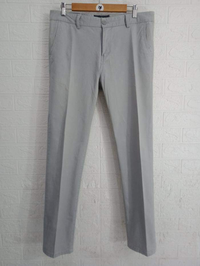 Celana Chino Slim Fit ZARA MAN 90cm Original (Preloved) Gray C-548