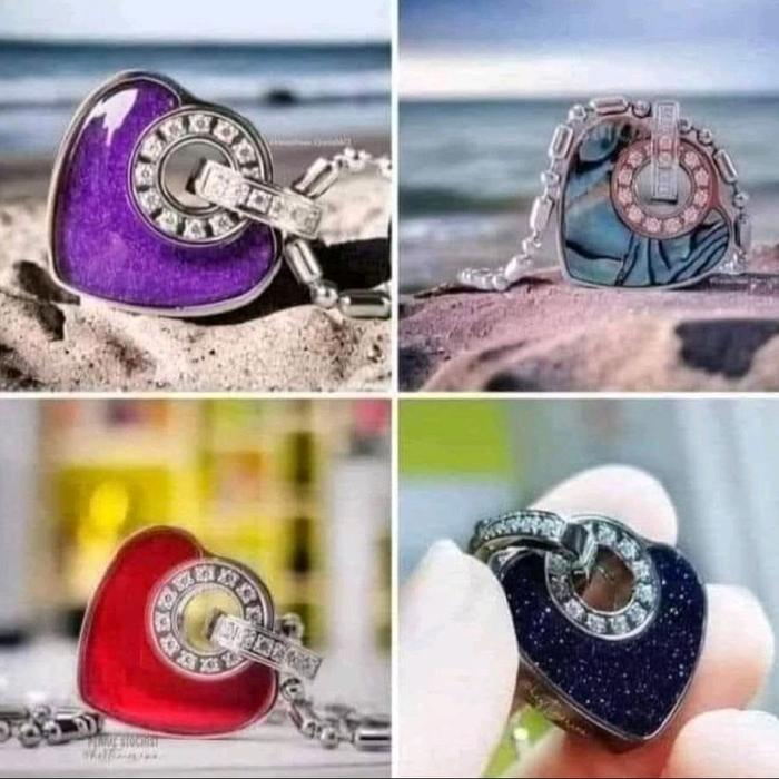 Kalung Kesehatan Love Heart Memperlancar Peredaran Darah 100% Original MCI Tahan Karat Bersegel