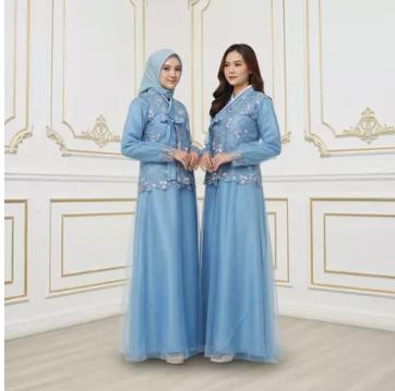 Gamis Hanbok Batik Velvet A-Line Jisoul – Dress Muslim Premium untuk Pesta, Kondangan & Event Formal
