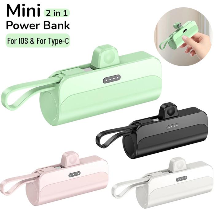 Wireless Power Bank 5000mAh Large Capacity Mobile Power Bank Portable