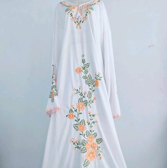 ABAYA BLUS TRIKO - SIZE ANAK - DEWASA MUKENA ABAYA SHOLAT terbaru 354 by Jihan salsa