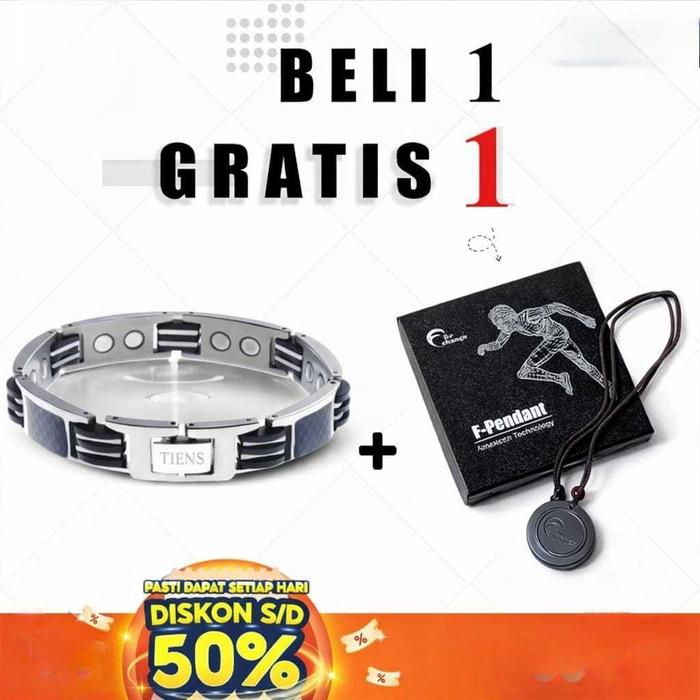 Gelang Kesehatan TIENS  Syariah Original | Magnet Terapi Stainless Steel