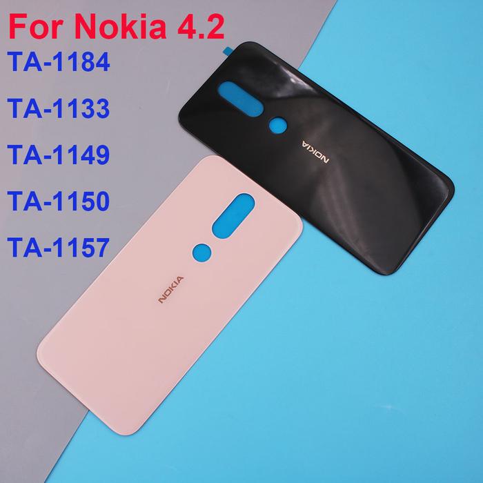 Original Back Glass Rear Cover For Nokia 4.2 Battery Door Housing