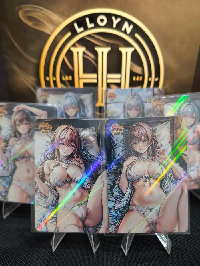 Goddess Card - Sexy White Lingerie - Waifu Fancard Collection - CCG
