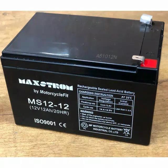 Aki Sepeda Listrik VRLA 12v12ah 12 v 12 ah 12v 12ah MF Accu Kering