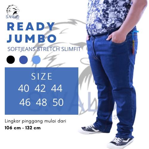 S.VALO Original - Celana Jeans Pria Jumbo Slimfit Soft Jeans Bahan Strecth/Melar Termurah/terlaris /