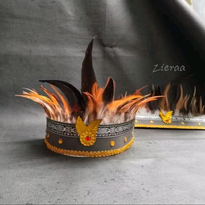 Bandana Ikat Kepala Topi Tari Dayak Papua Aksesoris Rambut Karnaval