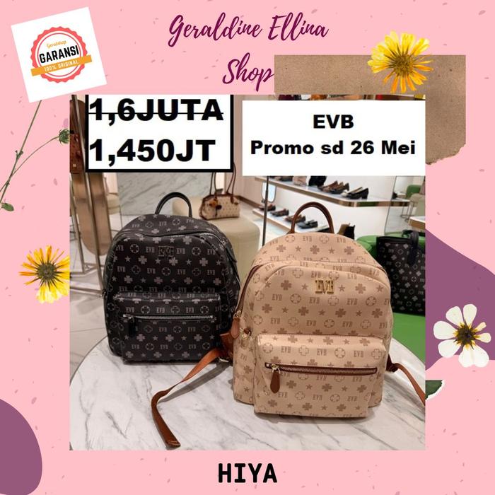 Tas ransel backpack EVB wanita seri HIYA original 100%