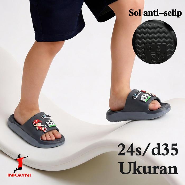 GOAL Sandal Lebaran Remaja Sepatu Sandal Anak Laki Laki Sandal Pria Original 100% Branded Size24-35 