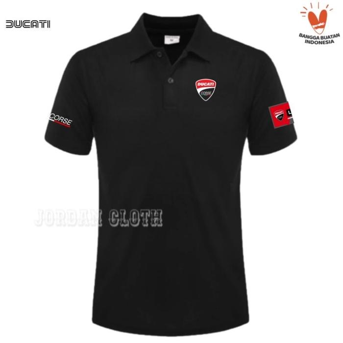 Polo shirt Tshirt Kaos Kerah Ducati Corse Italy