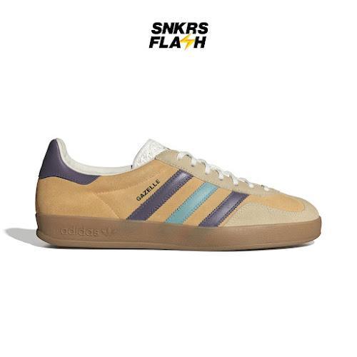 sale Sepatu Sneakers Pria ADIDAS GAZELLE INDOOR GLOW ORANGE SHADOW VIOLET - IG1636