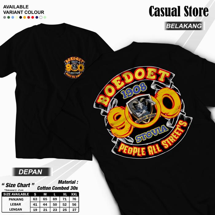 Kaos BOEDOET 1908 Kaos Distro Alumni Unisex Store Casual