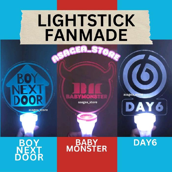 Lightstick konser F4, BABYMONSTER, BOYNDXFDOOD, DAY6, 2NE1 MERCH KONSER FANMADE