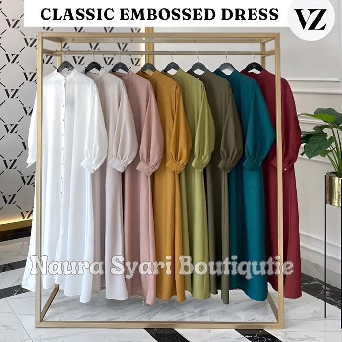 VZ Classic Embossed Dress / VZ Classic Embossed Dress ViviZubedi / VZ CLASSIC DRESS BY VIVIZUBEDI